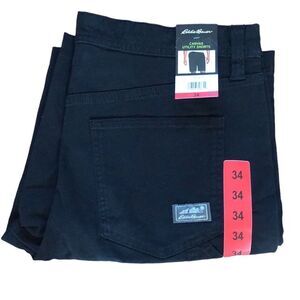 NEW Eddie Bauer Mens Black Utility Shorts